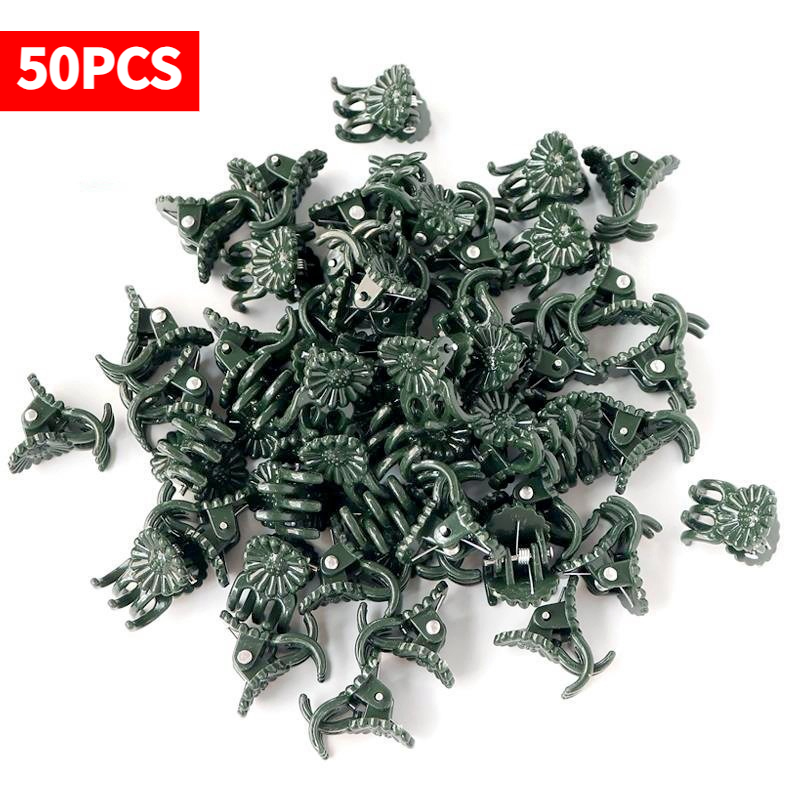 Vine Climbing Plastic - 50 Adet 5 Tırnaklı Koyu Yeşil