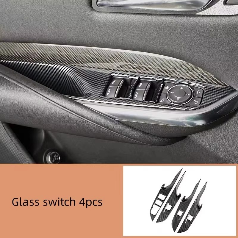 Glass Door Hinge - Cadillac XT4 2019-2023 için ABS karbon