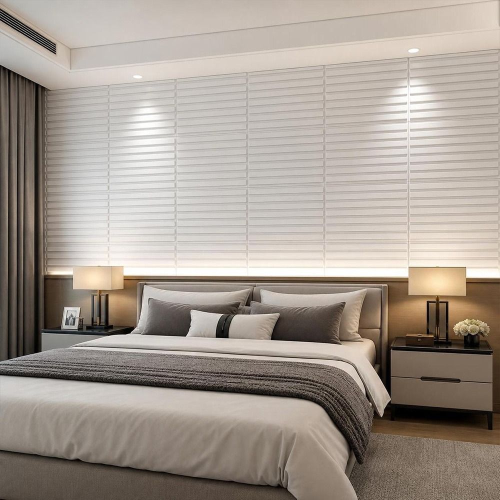 Beyaz 3D Duvar Paneli 50*50cm  - Pvc Panel Background incelemesi ve fiyatı