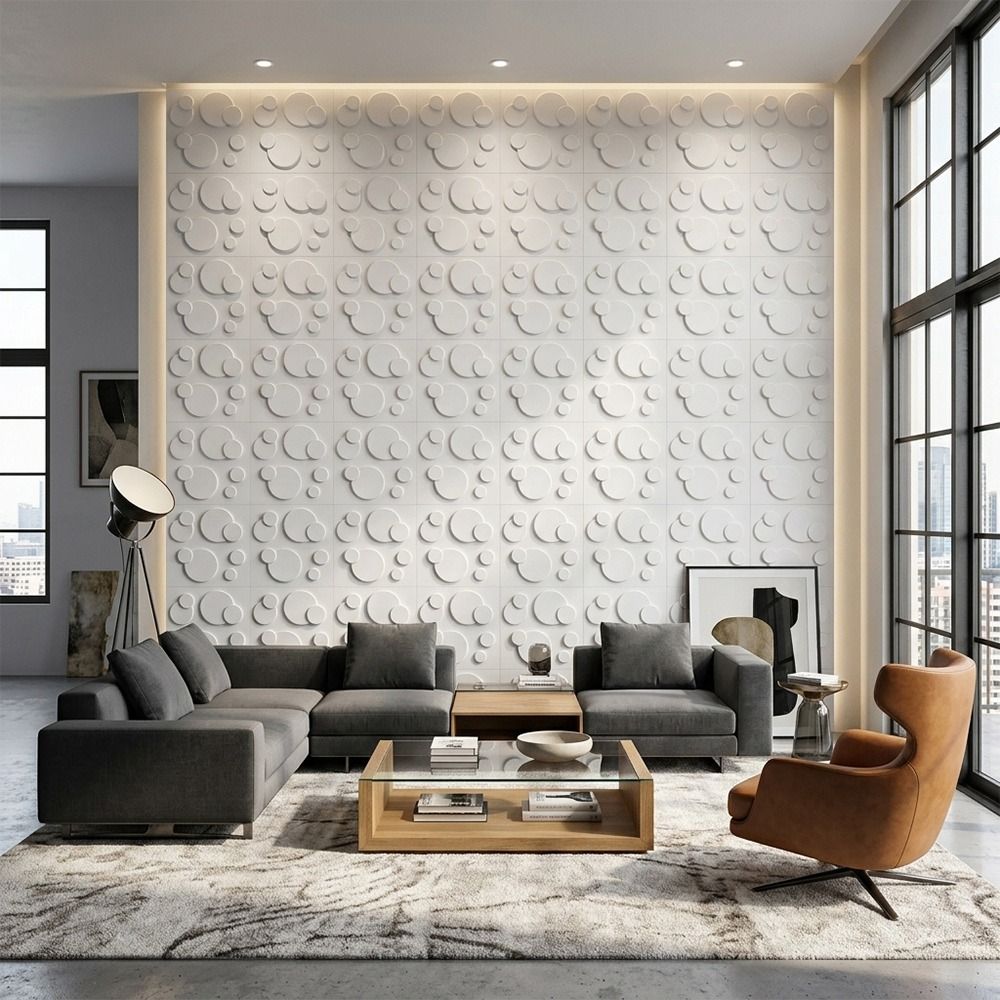 Beyaz 3D Duvar Paneli 50*50cm  - Pvc Panel Background incelemesi ve fiyatı
